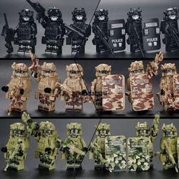 特警軍事特種兵警察城市系列防爆組男孩子裝甲車兒童玩具拼裝積木 歷史價格詳細信息