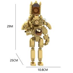 泰坦時鐘王積木馬桶人和監控人大戰鍍金懷錶人電鑽人男孩玩具 歷史價格詳細信息