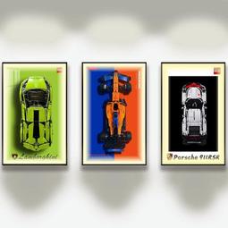 保時捷911兼容樂高積木遙控跑車高難度兒童益智拼裝玩具男孩禮物 歷史價格詳細信息