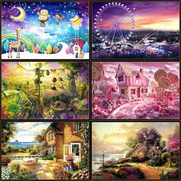 500片木質拼圖塊成人兒童卡通動漫風景益智力趣味玩具男女孩禮物 價格比較,價格查詢,歷史價格詳細信息