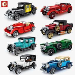 熱賣森寶714024-27名車八格車積木兼容樂高汽車模型兒童拼裝益智玩具 歷史價格詳細信息