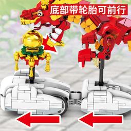 新年系列積木 招財貓筆筒積木兼容樂高拼裝玩具模型擺件創意男女生節日新年禮 歷史價格詳細信息