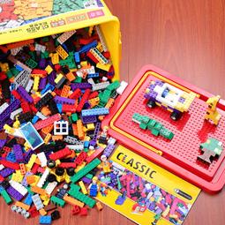 兒童積木桌7到寶寶生日早教耐用拼裝大顆粒積木玩具2子歲禮 歷史價格詳細信息