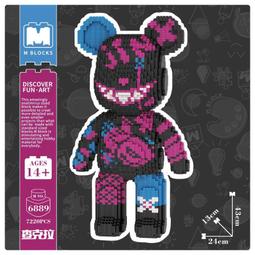 萌拼80cm高星際暴力熊積木女小顆粒益智拼裝落地擺件兼容樂高玩具 歷史價格詳細信息