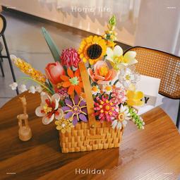 費米夢幻花林城堡益智拼裝積木兒童玩具桌靣擺件女朋友新年禮物 歷史價格詳細信息