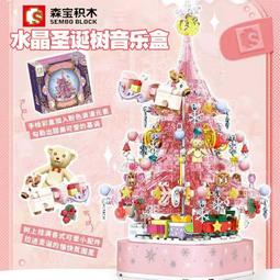 聖誕八音音樂盒 木質3d立體拼圖 雙層旋轉音樂盒diy拼搭拼圖 歷史價格詳細信息