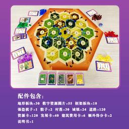 卡坦3D卡坦島模型官方正版經典德式成人兒童休閑聚會娛樂遊戲玩具 歷史價格詳細信息