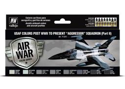 ㊣ AV Vallejo 美軍空軍戰機空優迷彩組水性漆 USAF 美國航空戰鬥機模型漆壓克力顏料西班牙 71156 歷史價格詳細信息
