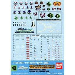 BANDAI 鋼彈 水貼紙 111 RG 1/144 紅色異端鋼彈專用 萬年東海 歷史價格詳細信息