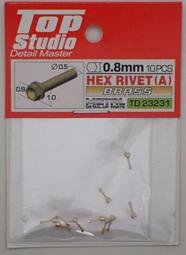 TopStudio TD23236 HEX RIVET(B) SILVER0.7mm 歷史價格詳細信息
