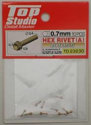 TopStudio TD23236 HEX RIVET(B) SILVER0.7mm 歷史價格詳細信息
