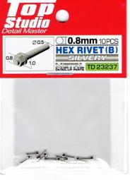 TopStudio TD23236 HEX RIVET(B) SILVER0.7mm 歷史價格詳細信息
