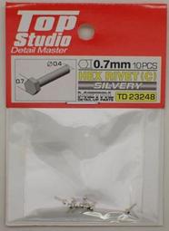 TopStudio TD23249 HEX RIVET(C) SILVER 0.8mm 歷史價格詳細信息