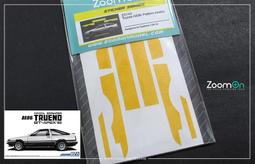【傑作坊】ZoomOn ZD145 1/24 Toyota (AE92)車體分色塗裝遮蓋貼 歷史價格詳細信息