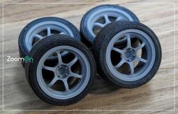 【傑作坊】ZoomOn ZR005 1/24 16吋改裝輪圈 無限Mugen MF-10胎圈套組 歷史價格詳細信息