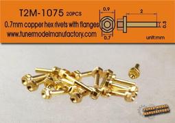 【傑作坊】T2M1074 0.6mm六角型带法藍銅製螺釘（20入裝） 歷史價格詳細信息