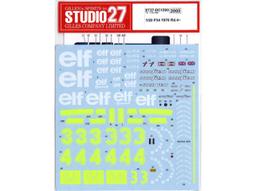 Studio27 1/20 Lotus 107B碳纖維水貼 歷史價格詳細信息