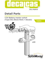 Decalcas DCL-PAR019 1/12 防呆撥動開關Toggle switch with guard 歷史價格詳細信息
