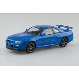 25年3月預購【玩具柑仔店】青島 AOSHIMA 1/32 日產 R34 GT-R 藍色 簡易組裝 免塗裝 免接著劑 價格比較,價格查詢,歷史價格詳細信息