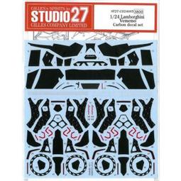 ST27-CD24005 1/24 Lamborghini Venene Carbon decal set 價格比較,價格查詢,歷史價格詳細信息