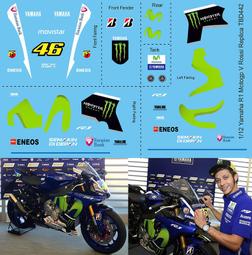 TBD442 1/12 Decals X Yamaha R1 M Replica Valentino Rossi ( X 價格比較,價格查詢,歷史價格詳細信息