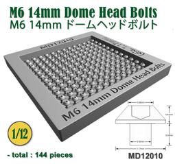 MD12018 M6 16, 14, 12mm Dome Head Bolts (dia. 1.33, 1.17mm, 歷史價格詳細信息