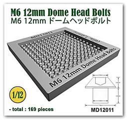 MD12018 M6 16, 14, 12mm Dome Head Bolts (dia. 1.33, 1.17mm, 歷史價格詳細信息