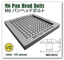 MD12018 M6 16, 14, 12mm Dome Head Bolts (dia. 1.33, 1.17mm, 歷史價格詳細信息