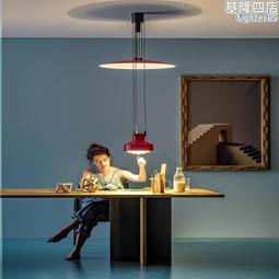 吊燈可升降新款設計師伸縮包浩斯餐廳吊燈簡約吧檯餐桌燈 歷史價格詳細信息