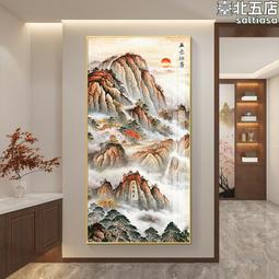 旭日東升畫中式客廳裝飾畫背景牆壁畫辦公室國畫掛畫 歷史價格詳細信息