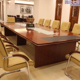 會議桌大型長條桌高檔員工培訓桌會客洽談桌椅簡約現代辦公家具~摩仕小店 歷史價格詳細信息
