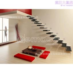 鋼木樓梯雙跑同上扶手欄杆玻璃護欄Y型弧型美觀漂亮別墅裝飾梯 歷史價格詳細信息