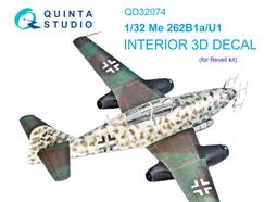 ㊣ Quinta Studio 1/32 Me 262A 德軍噴射戰機 Revell 3D立體浮雕水貼 QD32069 歷史價格詳細信息