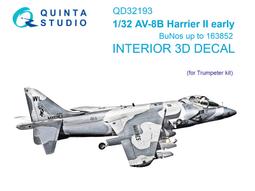 ㊣ Quinta Studio 1/32 AV-8B late 獵鷹戰鬥機 小號手 3D立體浮雕水貼 QD32194 歷史價格詳細信息