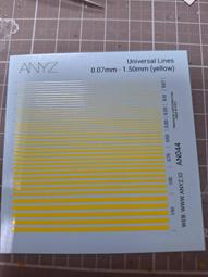 AnyZ AN042 極細線條水貼 0.07mm - 1.50mm (red) 歷史價格詳細信息