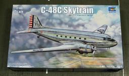 Trumpeter 小號手 1/48 美國 C-48C 空中列車式 民航機 運輸機 客機 組裝模型 02829 歷史價格詳細信息