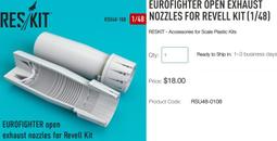 RES/KIT 1/48 BAC LIGHTNING (早期型) 閃電式戰機尾噴口改套_RSU48-0171 歷史價格詳細信息