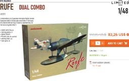 Eduard 1/48 A6M2-N Rufe 零式水戰 專業版組裝模型_82219 歷史價格詳細信息