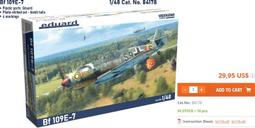 Eduar 1/48 Bf 110G-4 L&ouml;&ouml;Kplus Bf 110G-4 夜戰機 3D彩色列印套件_644092 歷史價格詳細信息