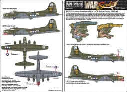 Kits-World Decals 1/48 B-17G 飛行堡壘轟炸機 水貼_KW148007 歷史價格詳細信息