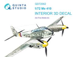 ㊣ Quinta Studio 1/72 Me 262A 德軍噴射戰機 Revell 3D立體浮雕水貼 QD72074 歷史價格詳細信息