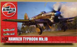 Airfix 1/72 Hawker Typhoon IB (颱風) 組裝模型_A02041A 歷史價格詳細信息