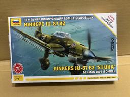 Zvezda 1/72 7306 二戰德軍容克斯 Ju-87 B2 &quot;斯圖卡&quot; 俯衝轟炸機 歷史價格詳細信息
