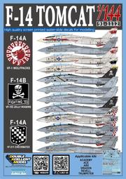 1/144 F-14A Tomcat 熊貓 VF-32 Swordsmen 自製水貼 歷史價格詳細信息