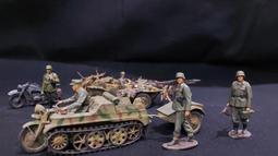 二戰德軍 半履帶突擊炮裝甲車sd.kfz.251/9 D 1/35 完成分享 歷史價格詳細信息
