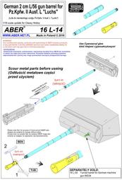 【AKO HOBBY】ABER 16L-06 1/16 捷克38(t)坦克用 ZB 37金屬槍管組 *** 下標前請先詢 歷史價格詳細信息