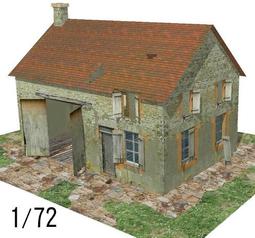 《紙模家》市場花園大作戰 Brick House 1/72#2  紙模型套件免運費 歷史價格詳細信息