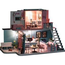 【酷正3C】L025少女心→ DIY小屋 袖珍屋 娃娃屋 模型屋 材料包 玩具娃娃住屋 手做工藝 拼裝房子 現代感樓中樓 歷史價格詳細信息