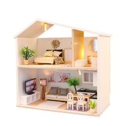 【酷正3C】L025少女心→ DIY小屋 袖珍屋 娃娃屋 模型屋 材料包 玩具娃娃住屋 手做工藝 拼裝房子 現代感樓中樓 歷史價格詳細信息