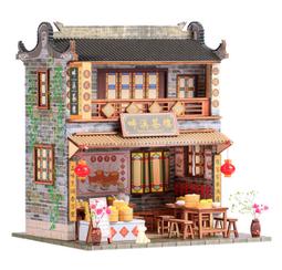 diy小屋 閣樓手工製作 建築模型拼裝木質玩具 情侶創意情人節禮物 歷史價格詳細信息